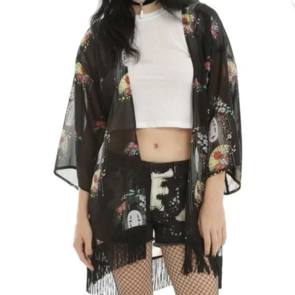 Her Universe Studio Ghibli Spirited Away No- Face Kimono Sheer sz M